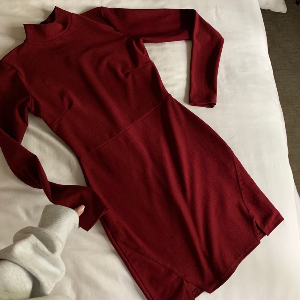 High Neck Bodycon Dress